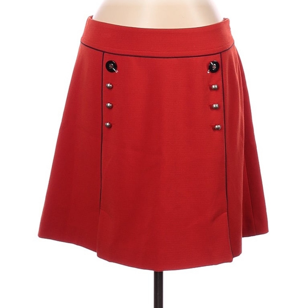 LEIFSDOTTIR Skirt Red Size 12 from Anthropologie